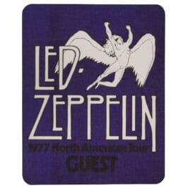 Concert Pass <br>1977 <br>Cloth Crew, Purple
