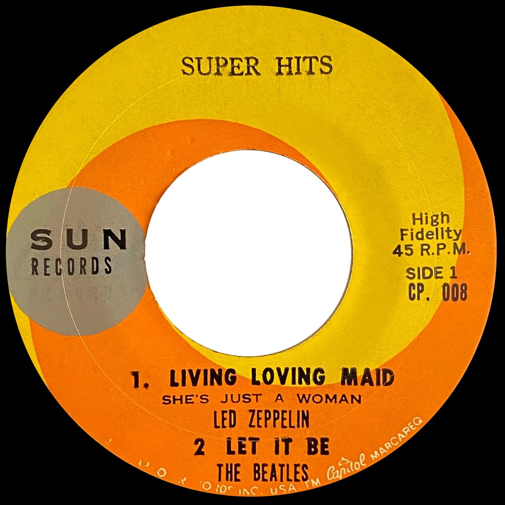 Single <br>Thailand (CP. 008) <br>Living Loving Maid / Let It Be / Temma Harbour / Kentucky Rain