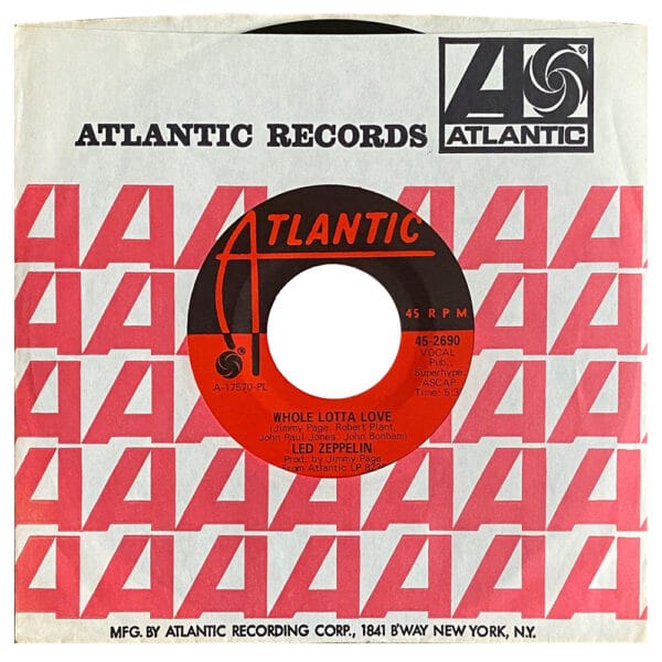 Single <br>USA (45-2690) <br>Whole Lotta Love / Living Loving Maid (#08)