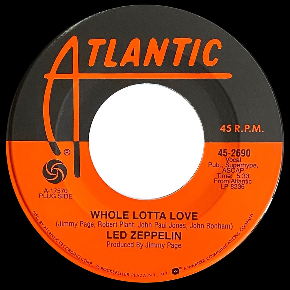 Single <br>USA (45-2690) <br>Whole Lotta Love / Living Loving Maid (Promo #2) - Image 2