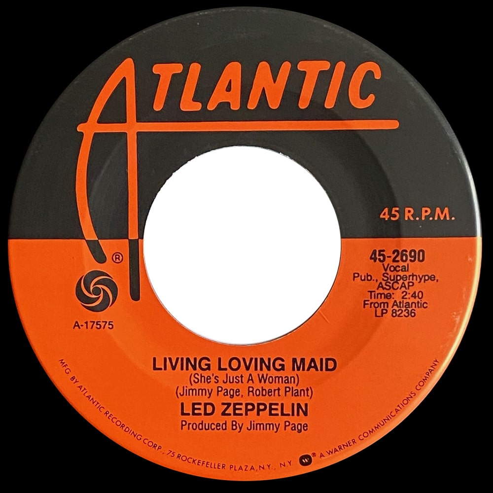 Single <br>USA (45-2690) <br>Whole Lotta Love / Living Loving Maid (Promo #2) - Image 3