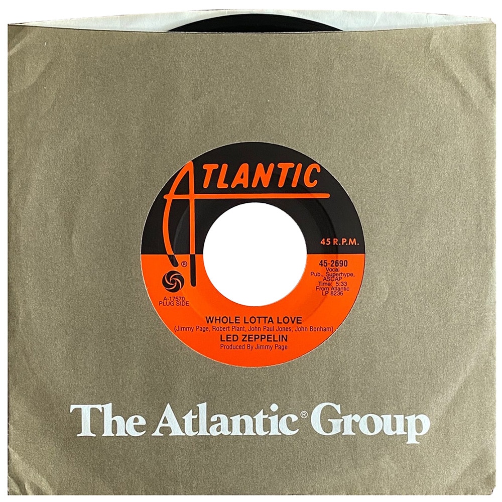 Single <br>USA (45-2690) <br>Whole Lotta Love / Living Loving Maid (Promo #2)