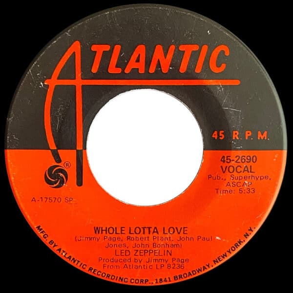 Single <br>USA (45-2690) <br>Whole Lotta Love / Living Loving Maid (#04) - Image 2