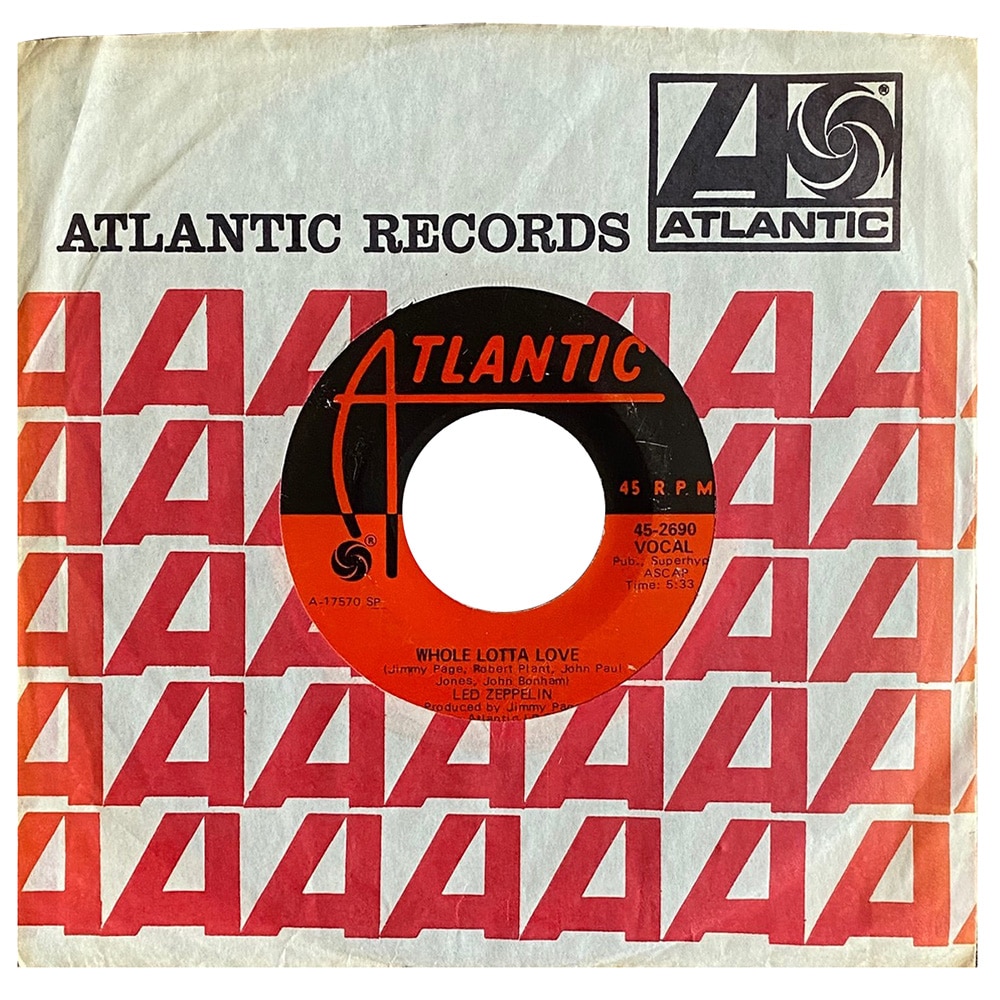Single <br>USA (45-2690) <br>Whole Lotta Love / Living Loving Maid (#04)
