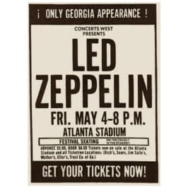 Concert Advertisement <br>1973.05.04 <br>Atlanta, GA (Ad)
