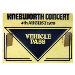 Concert Pass <br>1979.08.04 <br>Knebworth, Vehicle