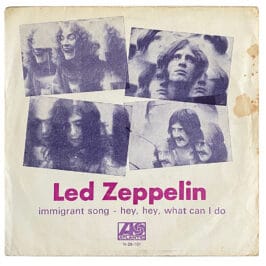 Single <br>Portugal (N-28-101) <br>Immigrant Song / Hey, Hey, What Can I Do (#3)