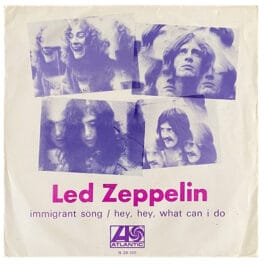 Single <br>Portugal (N-28-101) <br>Immigrant Song / Hey, Hey, What Can I Do (#5)