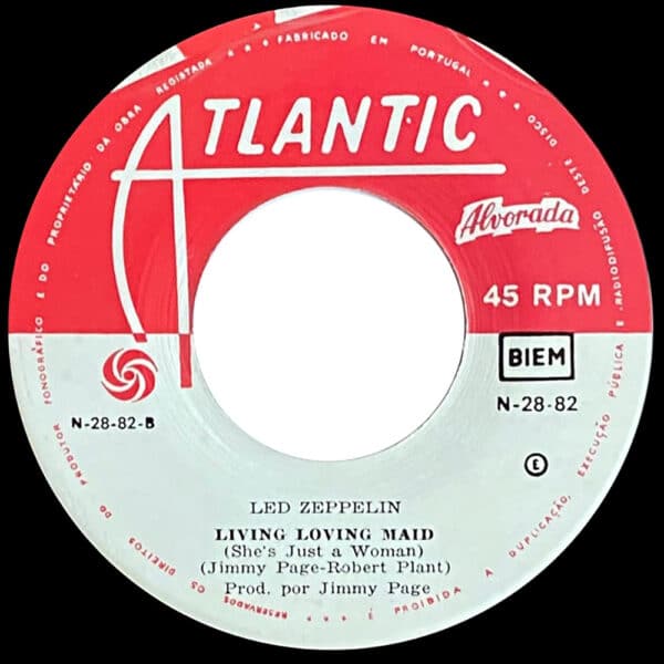 Single <br>Portugal (N-28-82) <br>Whole Lotta Love / Living Loving Maid (#2) - Image 4