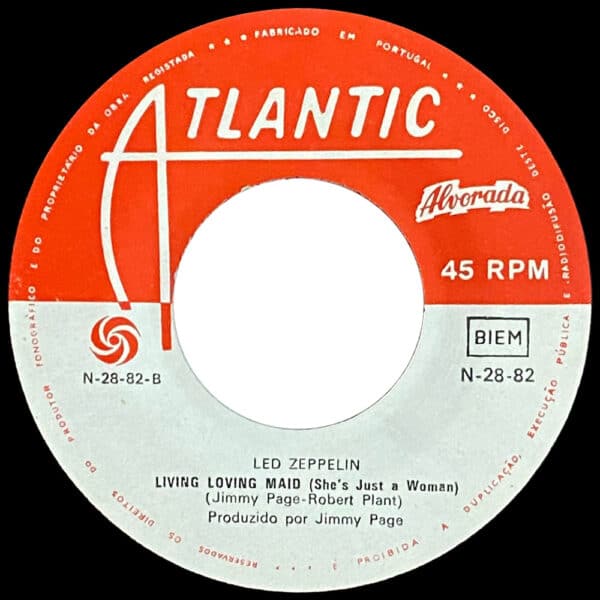 Single <br>Portugal (N-28-82) <br>Whole Lotta Love / Living Loving Maid (#3) - Image 4