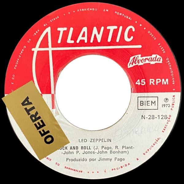 Single <br>Portugal (N-28-128) <br>Rock and Roll / Four Sticks (Promo #1) - Image 2
