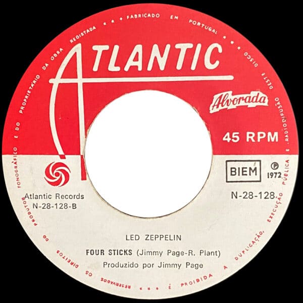 Single <br>Portugal (N-28-128) <br>Rock and Roll / Four Sticks (Promo #1) - Image 3