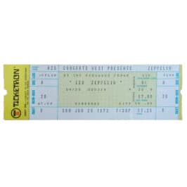 Concert Ticket <br>1972.06.25 <br>Los Angeles, CA