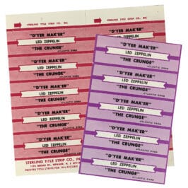 D'yer Mak'er (1973) <br>Jukebox Strips (USA)