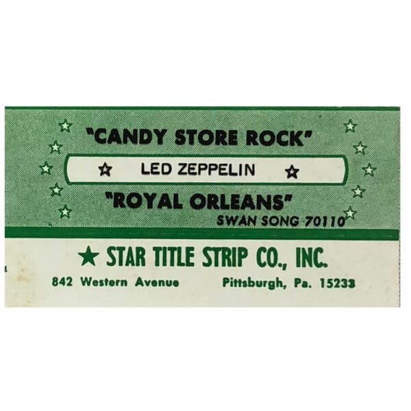 Candy Store Rock (1976) <br>Jukebox Strips (USA) - Image 4
