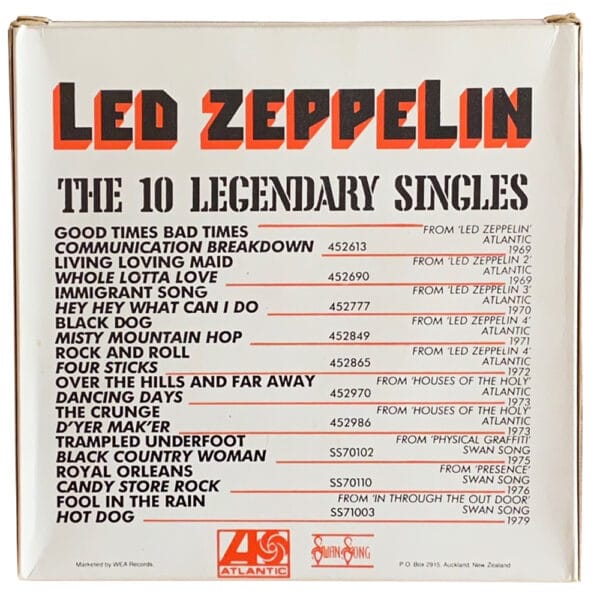 Single <br>New Zealand (Various) <br>The 10 Legendary Singles - Image 2