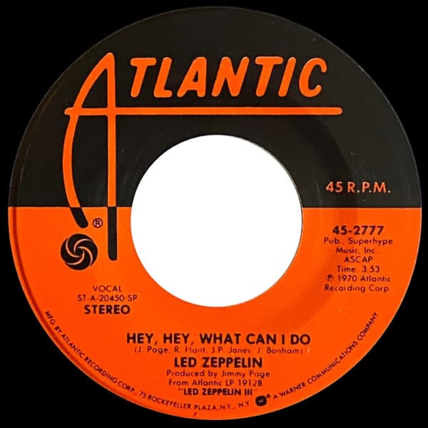 Single <br>USA (45-2777) <br>Immigrant Song / Hey, Hey, What Can I Do (#05) - Image 3