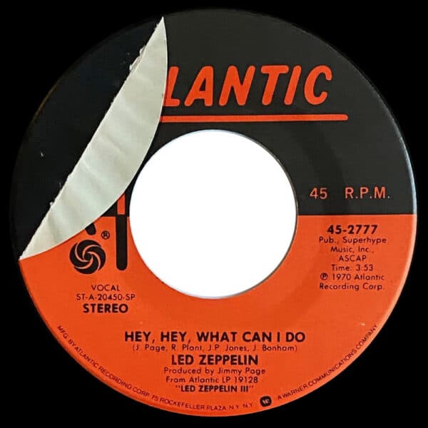 Single <br>USA (45-2777) <br>Immigrant Song / Hey, Hey, What Can I Do (#06) - Image 3