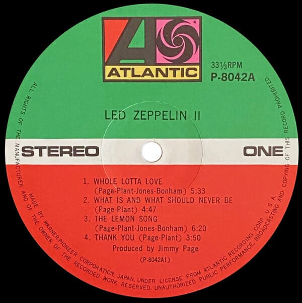 LP <br>Led Zeppelin II <br>Japan (P–8042A) #4 - Image 3
