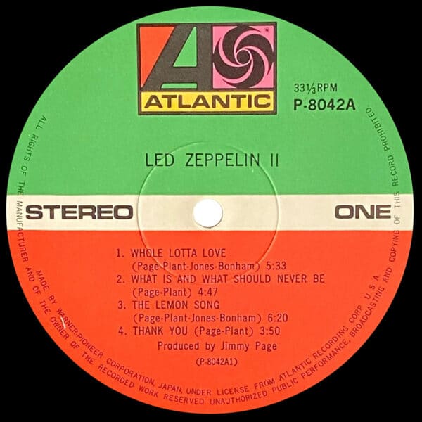 LP <br>Led Zeppelin II <br>Japan (P–8042A) #6 - Image 4
