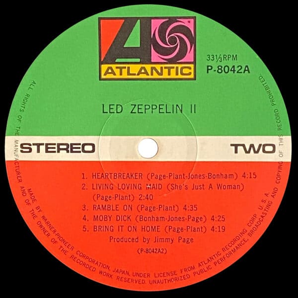 LP <br>Led Zeppelin II <br>Japan (P–8042A) #7 - Image 5