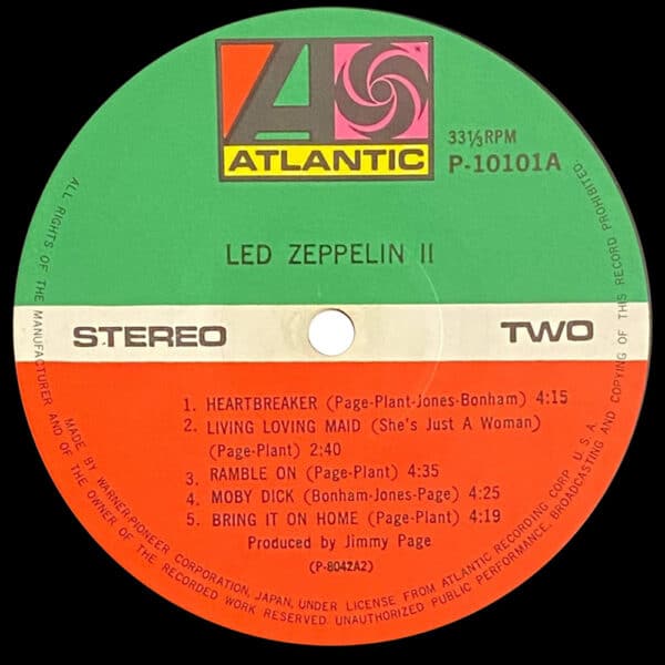 LP <br>Led Zeppelin II <br>Japan (P-10101A) #2 - Image 5