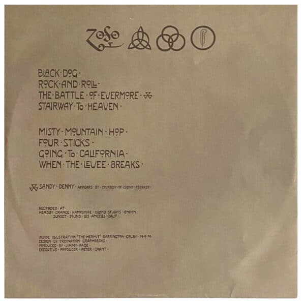 LP <br>Led Zeppelin IV <br>Japan (P-10125A) #1 - Image 6