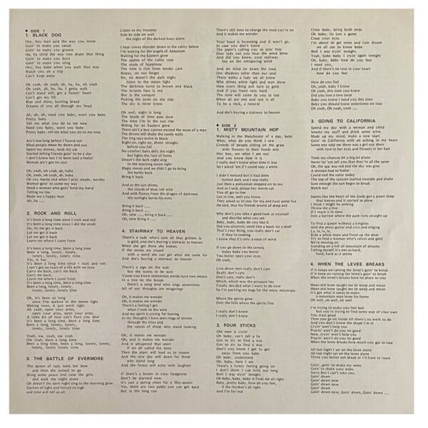 LP <br>Led Zeppelin IV <br>Japan (P-10125A) #2 - Image 9