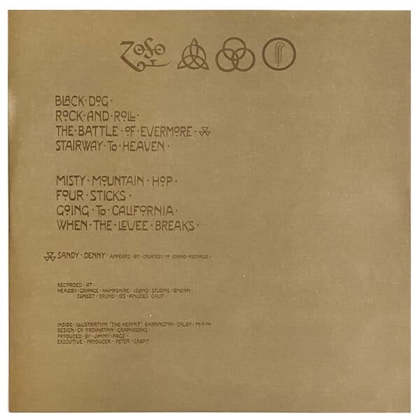 LP <br>Led Zeppelin IV <br>Japan (P-6519A) - Image 6