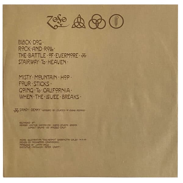 LP <br>Led Zeppelin IV <br>Japan (P-8166A) #1 - Image 6