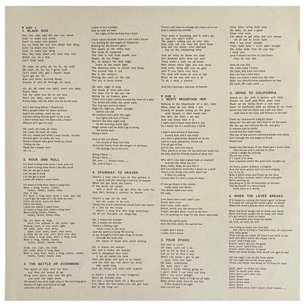 LP <br>Led Zeppelin IV <br>Japan (P-8166A) #3 - Image 9