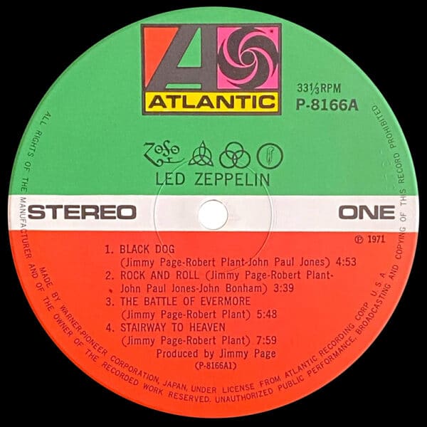 LP <br>Led Zeppelin IV <br>Japan (P-8166A) #4 - Image 4