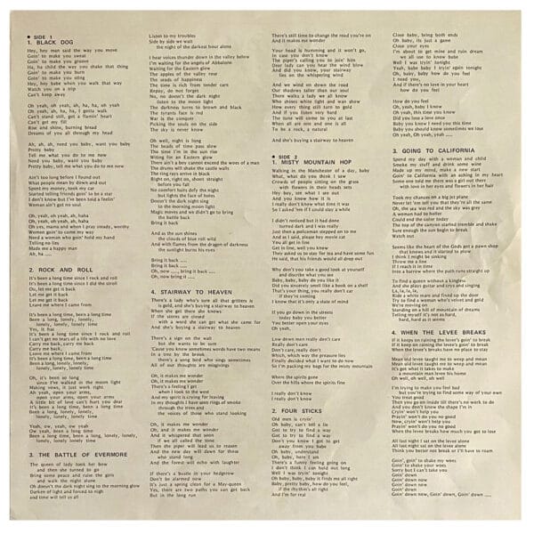 LP <br>Led Zeppelin IV <br>Japan (P-8166A) #4 - Image 9