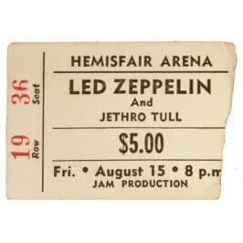 Concert Ticket <br>1969.08.15 <br>San Antonio, TX