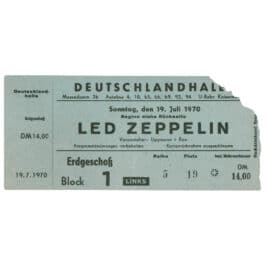 Concert Ticket <br>1970.07.19 <br>Berlin, DE