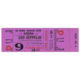 Concert Ticket <br>1971.08.27 <br>San Antonio, TX
