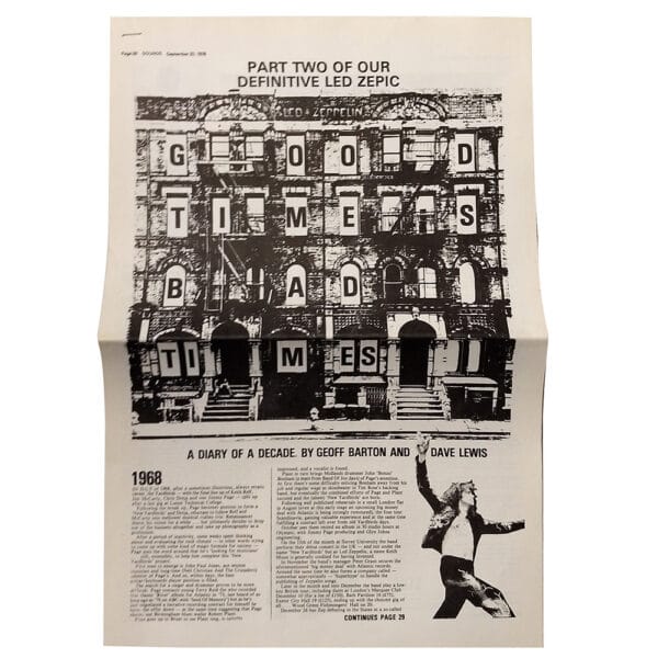 In Through The Out Door (1980) <br>Press Release Folder (UK) - Image 7