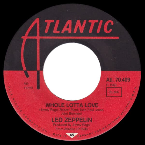 Single <br>Austria (ATL. 70.409) <br>Whole Lotta Love / Living Loving Maid (#2) - Image 3