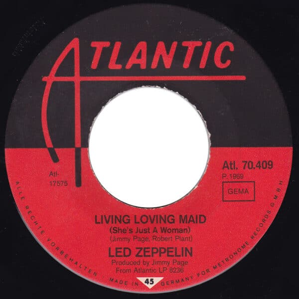Single <br>Austria (ATL. 70.409) <br>Whole Lotta Love / Living Loving Maid (#2) - Image 4