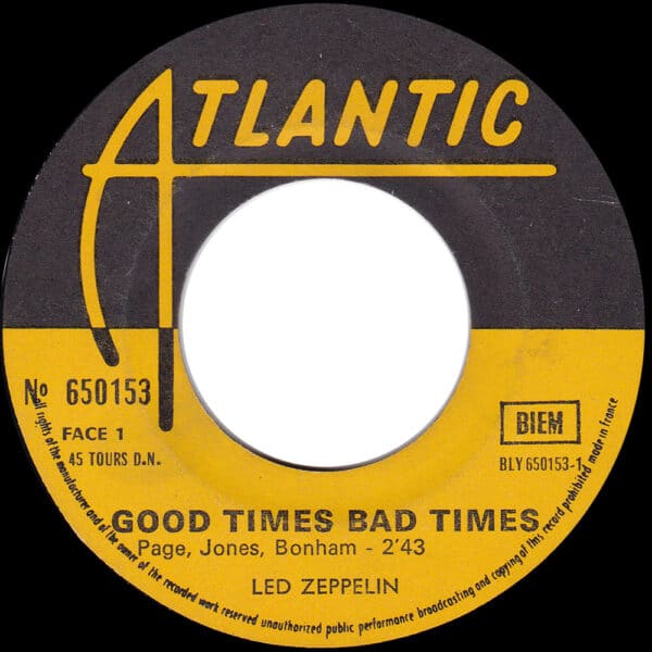 Single <br>France (650153) <br>Good Times Bad Times / Communication Breakdown (#5) - Image 3