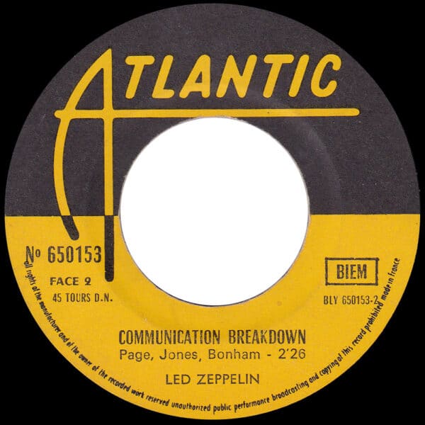 Single <br>France (650153) <br>Good Times Bad Times / Communication Breakdown (#5) - Image 4
