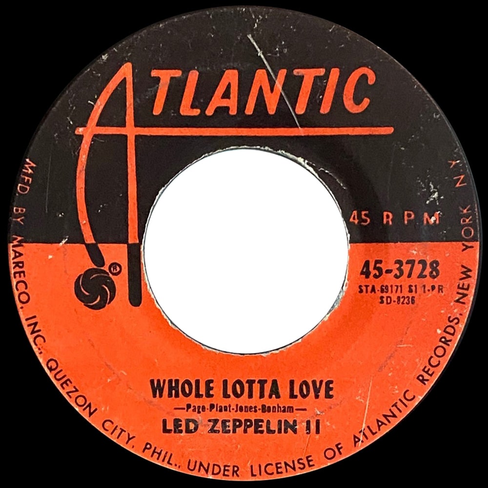 Single <br>Philippines (45-3728) <br>Whole Lotta Love / Living Loving Maid (#3)