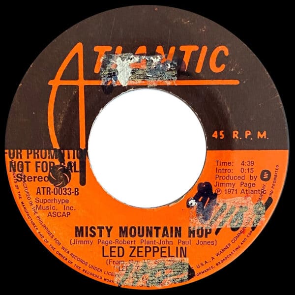 Single <br>Philippines (ATR-0033) <br>Black Dog / Misty Mountain Hop (Promo) - Image 3