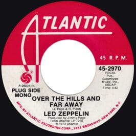 Single <br>USA (45-2970) <br>Over The Hills and Far Away / Over The Hills and Far Away (Promo #3)