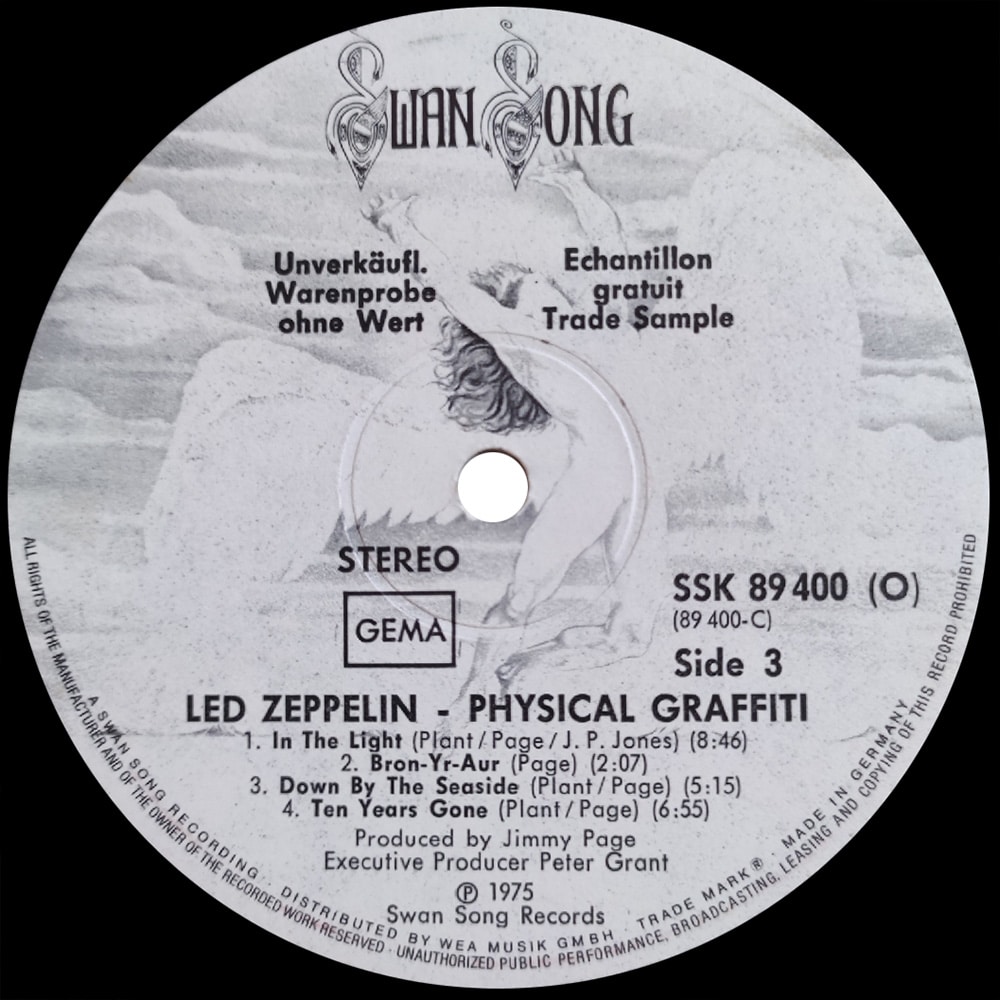 LP <br>Physical Graffiti <br>Germany (SSK 89 400) Promo - Image 5