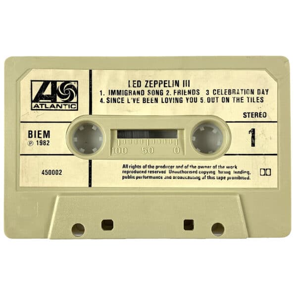 Cassette <br>Led Zeppelin III <br>Greece (450002) - Image 4