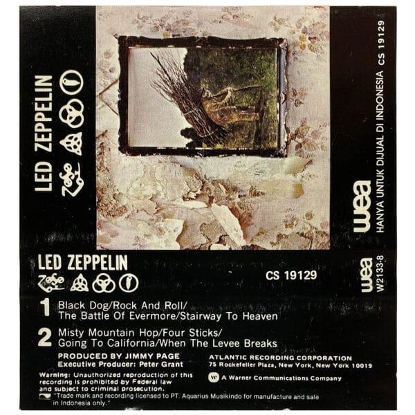Cassette <br>Led Zeppelin IV <br>Indonesia (CS 19129) - Image 2