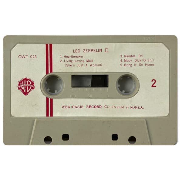 Cassette <br>Led Zeppelin II <br>South Korea (OWT 025) - Image 6