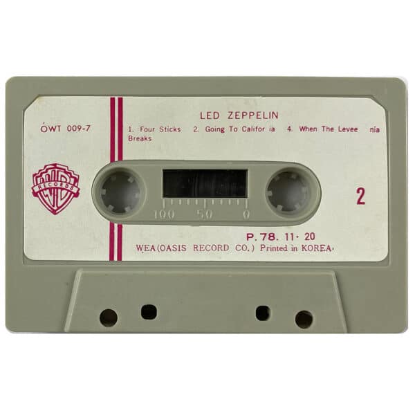 Cassette <br>Led Zeppelin IV <br>South Korea (OWT 009-7) - Image 7
