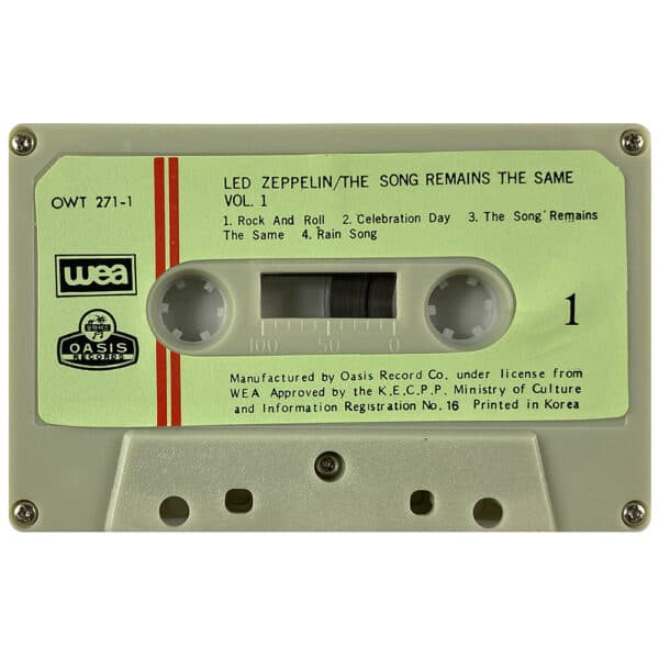 Cassette <br>The Song Remains The Same <br>South Korea (OWT 271-1) - Image 4